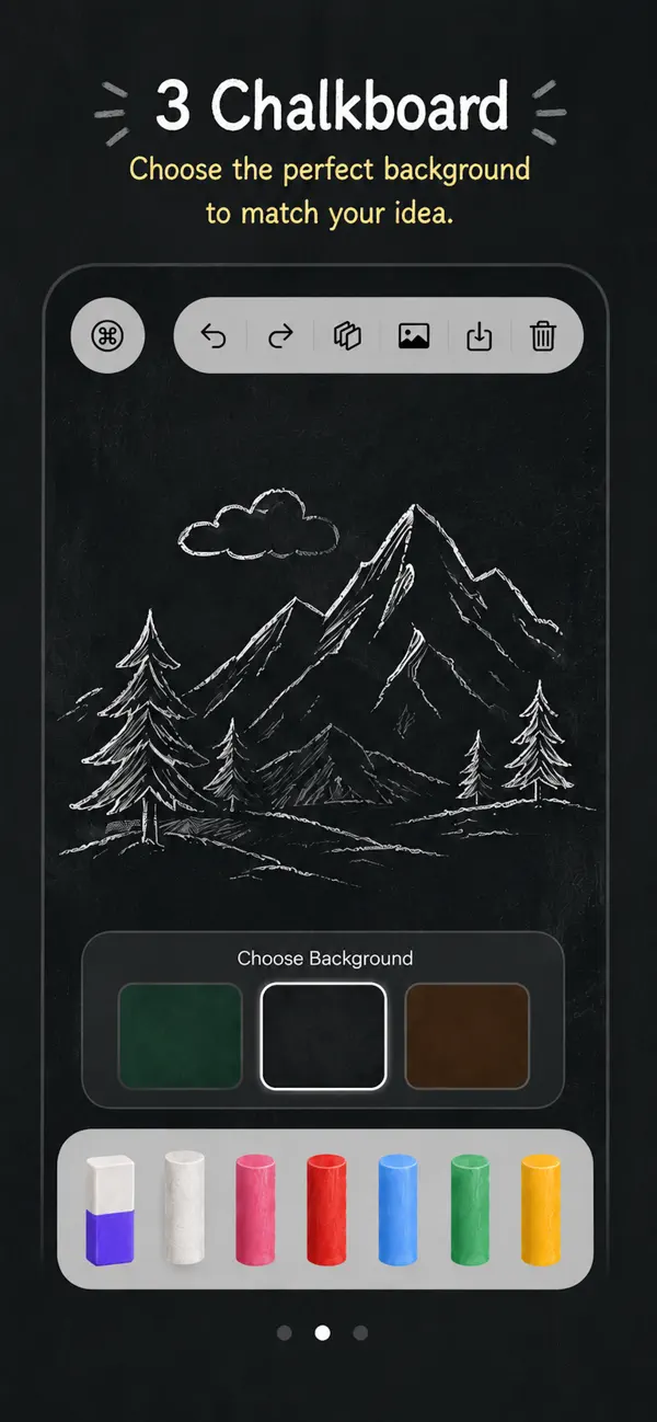 Screenshot #3 pour Chalk Drawing Board