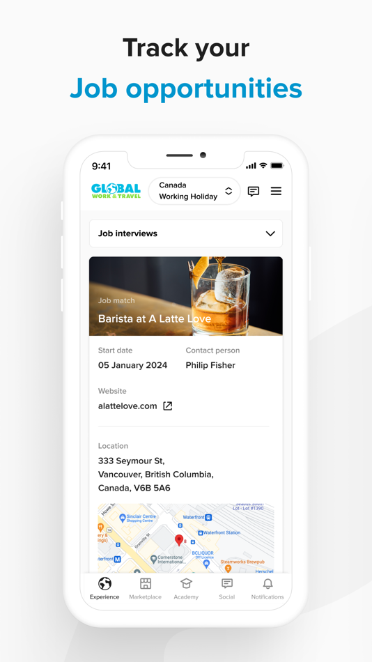 #3. Global Work & Travel (iOS) 由: Global Work & Travel