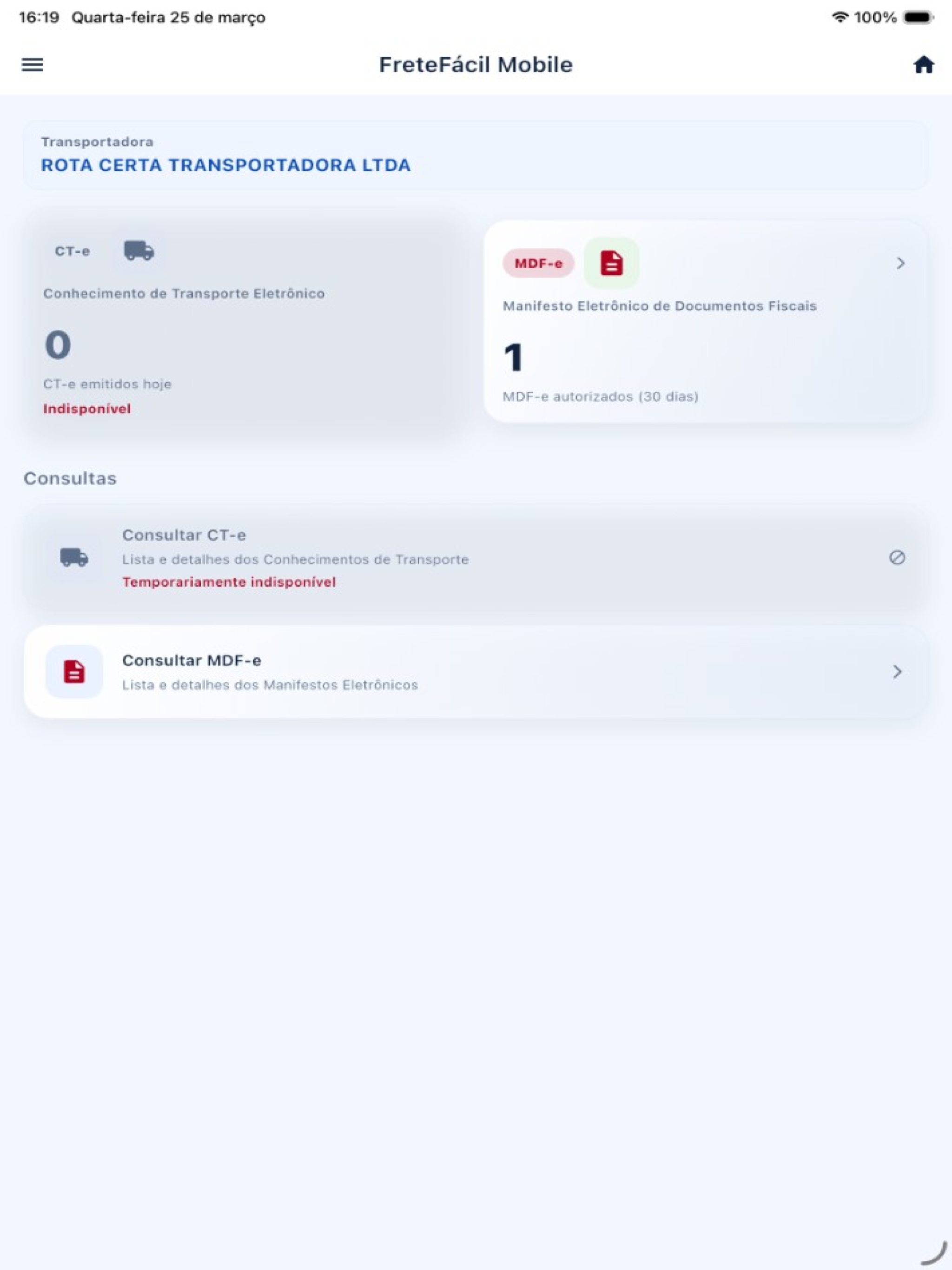 FreteFácil Mobile screenshot 6