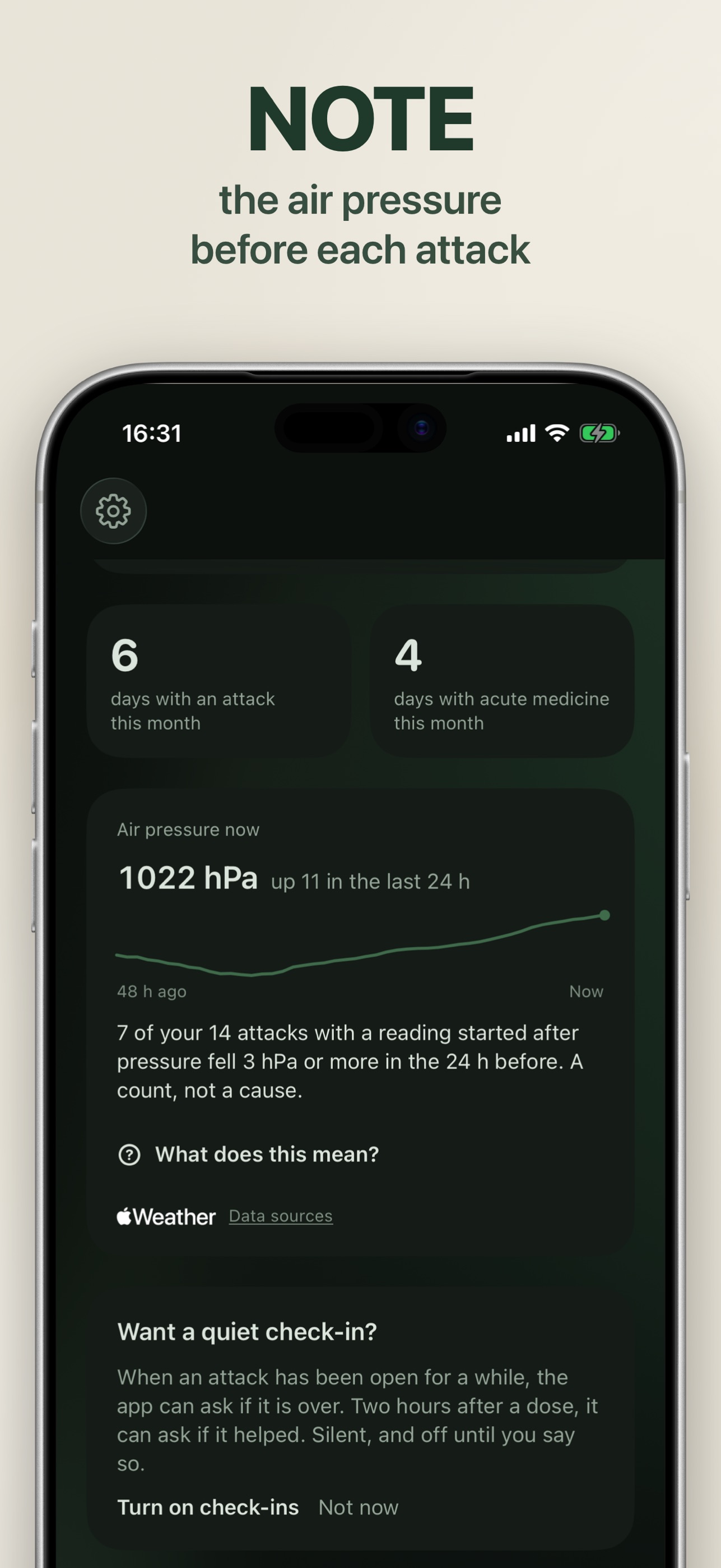 Screenshot 8 of Migraine Tracker: Quiet Room