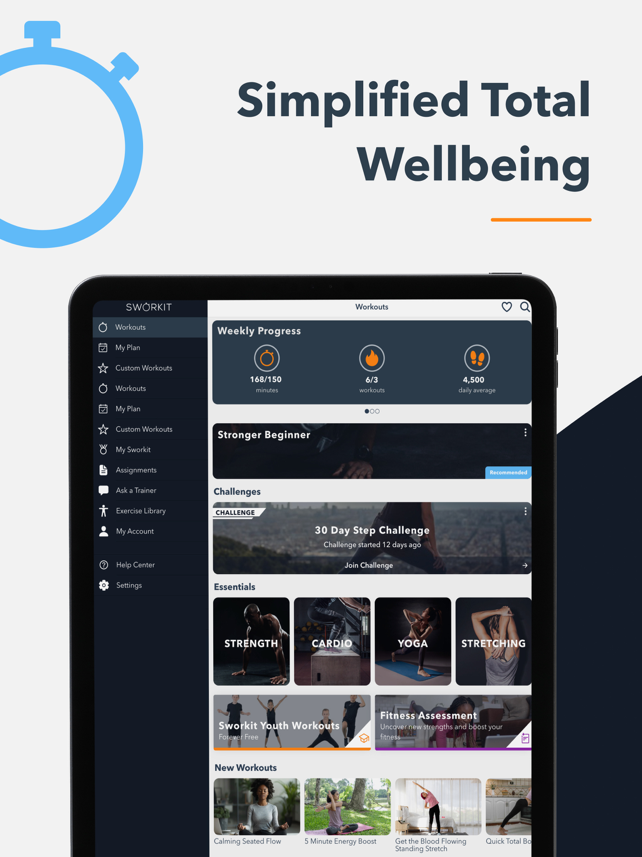 Sworkit Fitness & Wellness App Screenshot