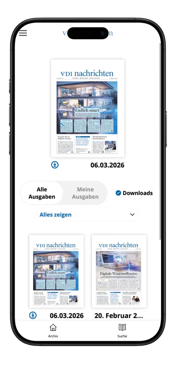 Screenshot #1 pour VDI nachrichten E-Paper