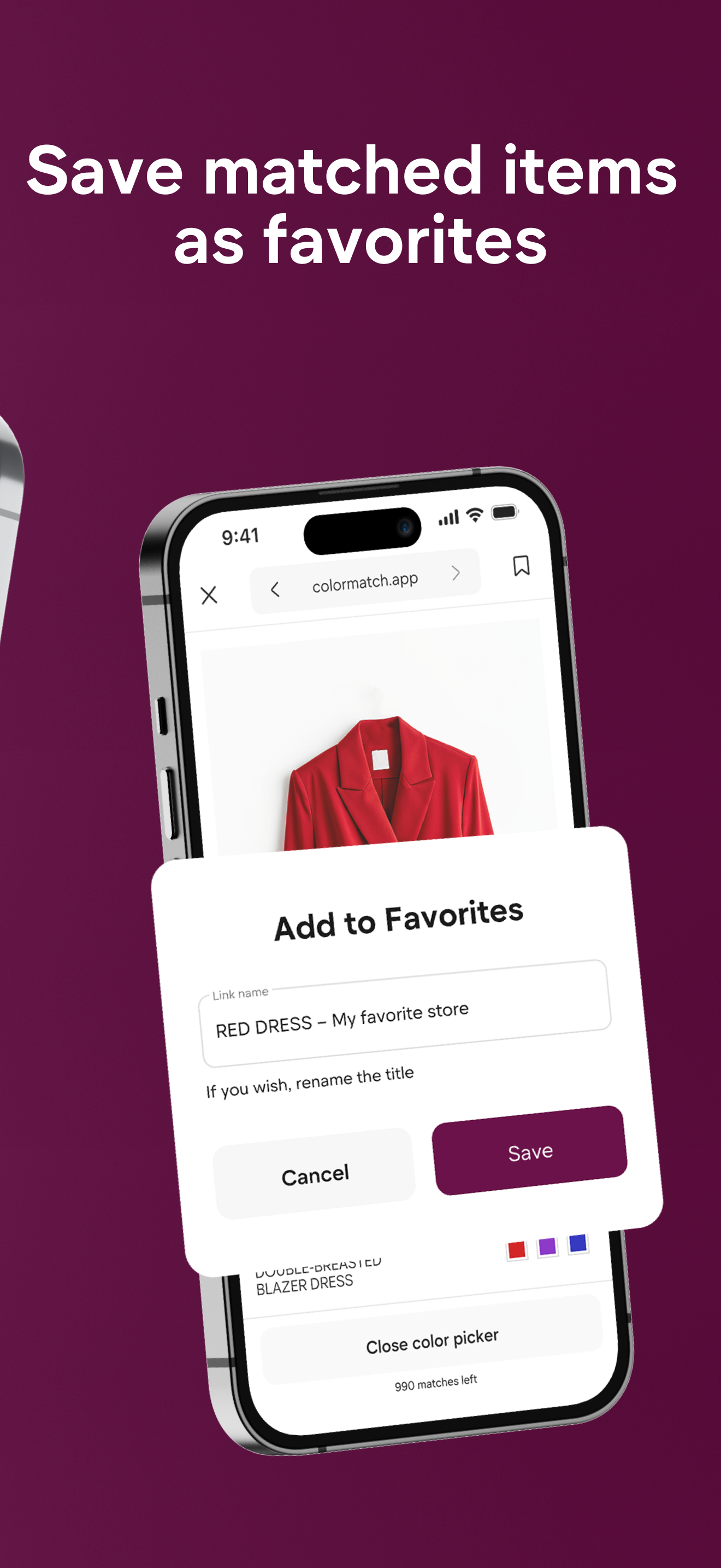 Color Match-Shop Your Palette