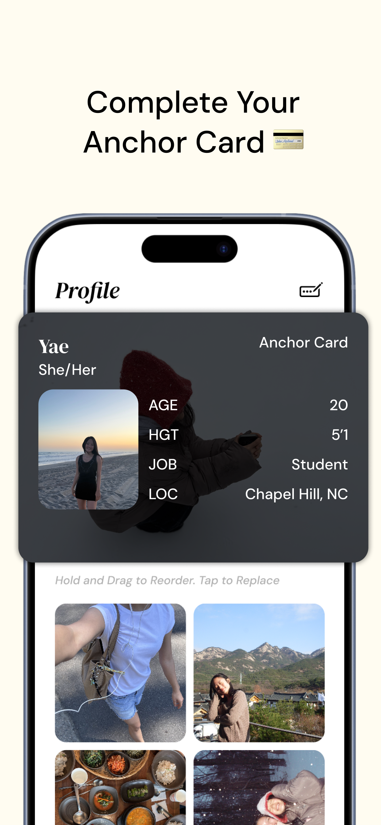Anchor : Dating First