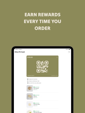Olive Pit - Order Now iPad screenshot