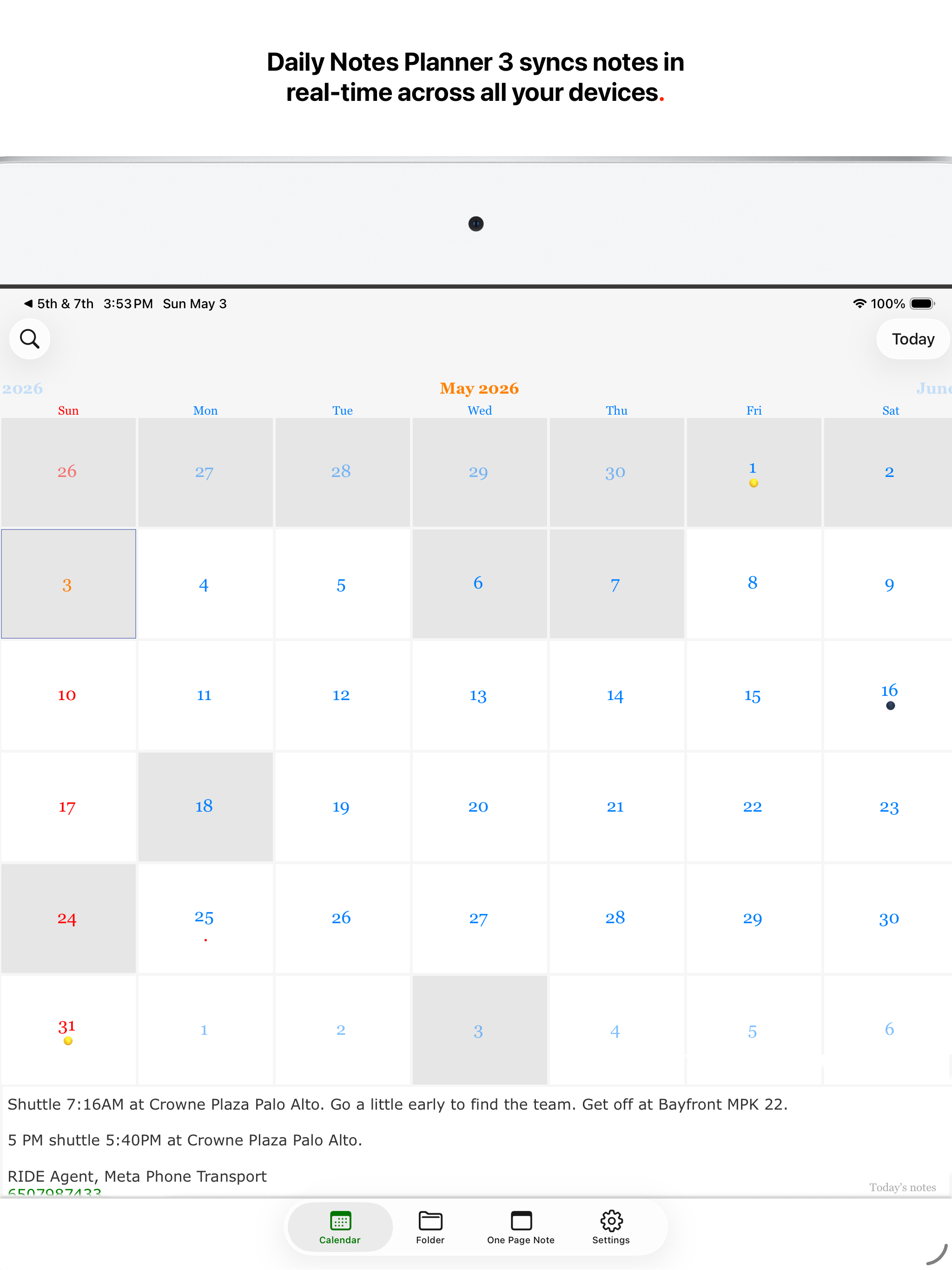 Daily Notes Planner 3