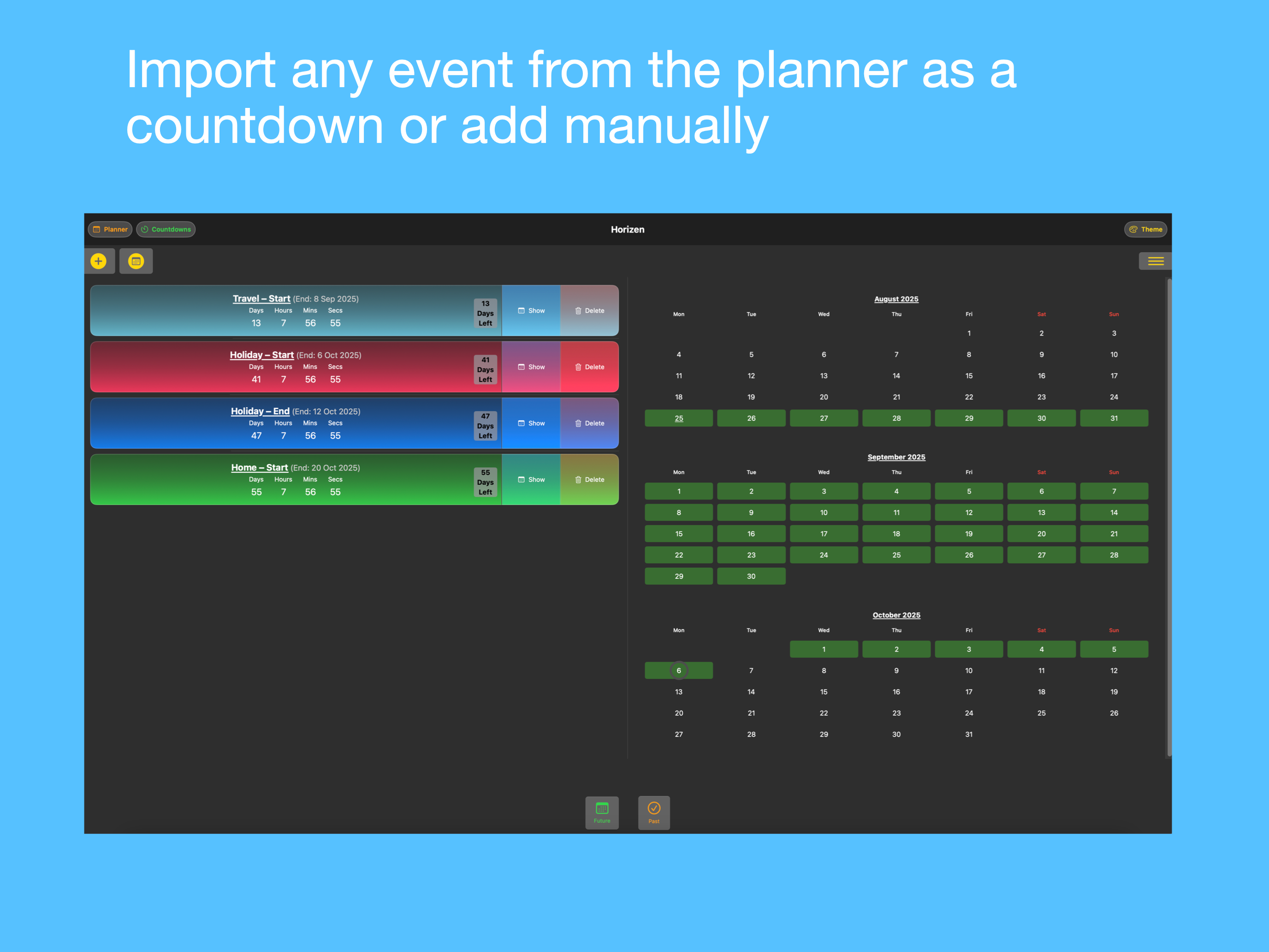 Horizen - Year Planner screenshot 9