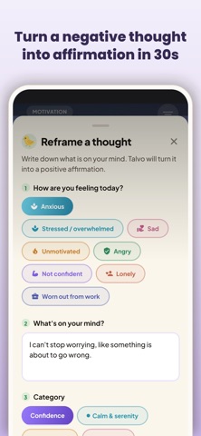 Talvo - Positive Affirmations Screenshot 2 of 8