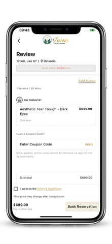 Inua MedSpa screenshot