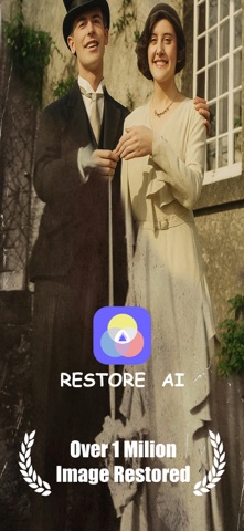 Restore AI : Old photo repair iPhone screenshot