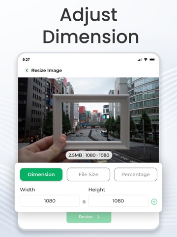 Photo Resizer - Resize Image iPad screenshot