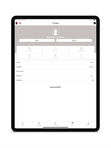 Tl flower iPad screenshot