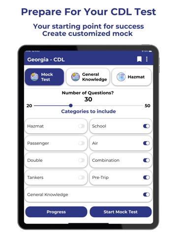 Georgia CDL Practice Test iPad screenshot