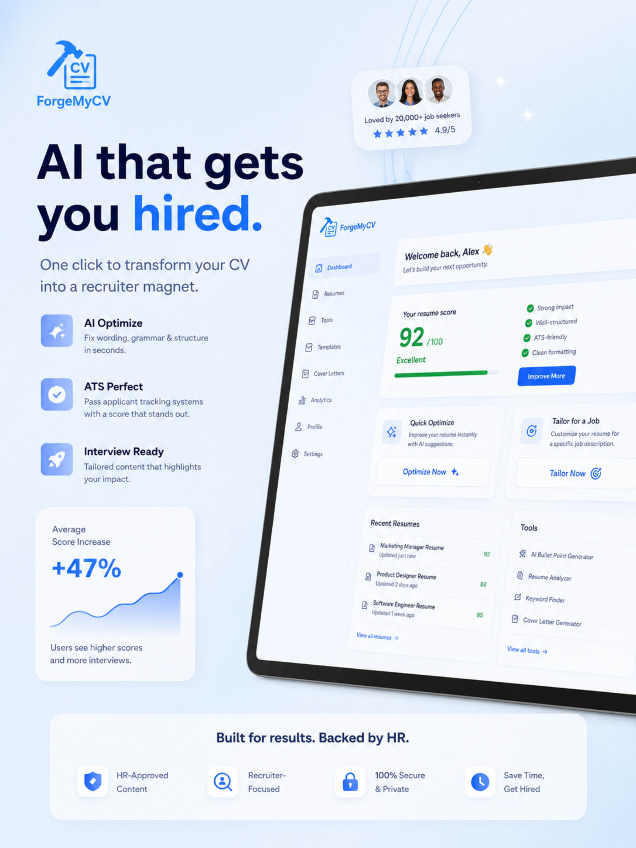 AI Resume Builder : ForgeMyCV