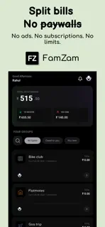 Famzam: Split Bills & Expenses screenshot 1