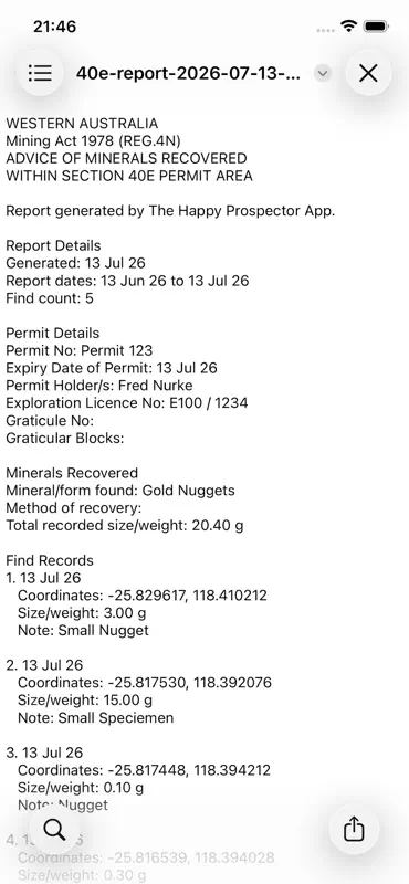 Happy Prospector: Offline Maps screenshot 7 of 9