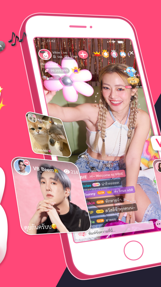 #3. Vibie - Live Streams Community (iOS) 由: Donuts Bangkok Co., Ltd.