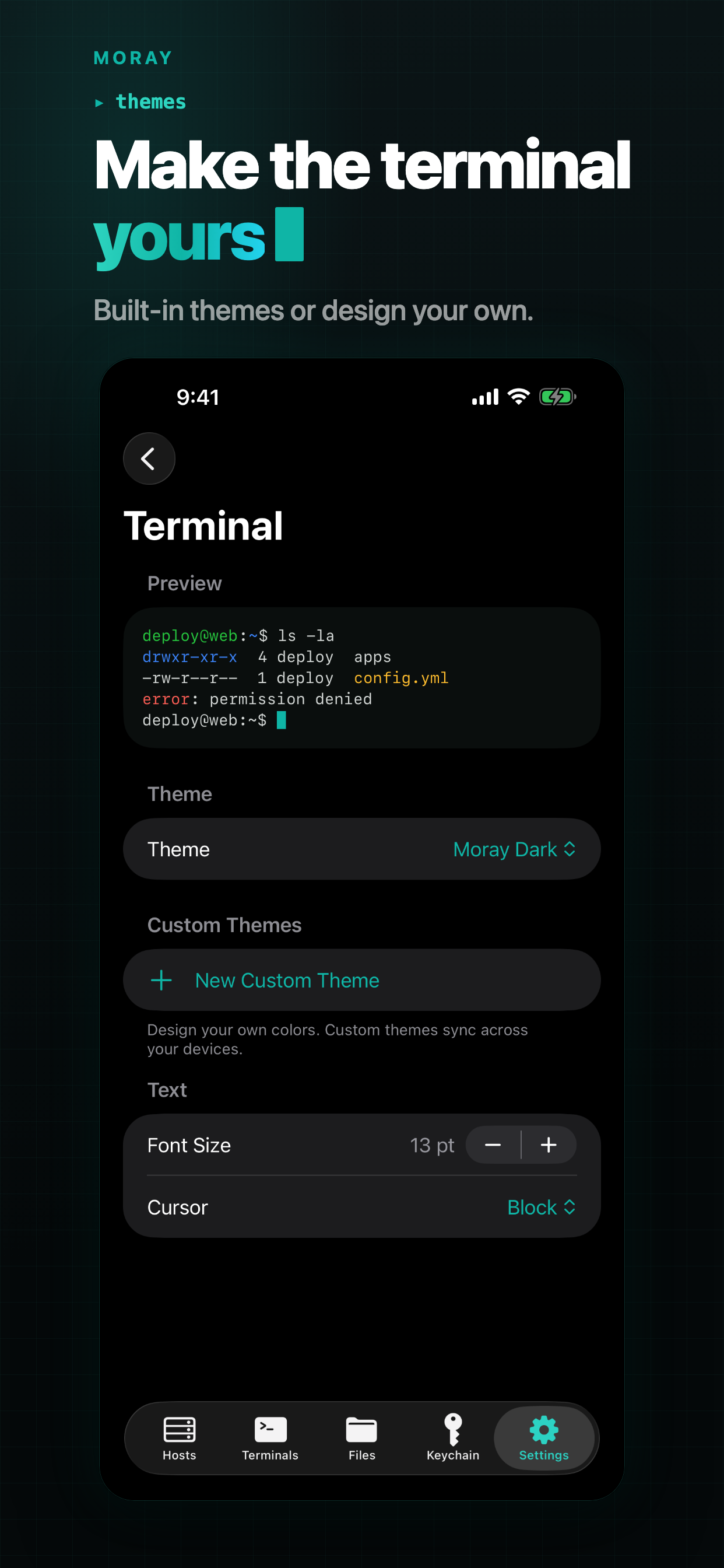 Moray: SSH, SFTP & Terminal screenshot 7