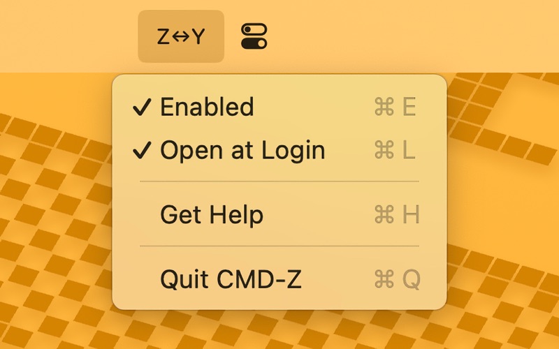 CMD-Z app screenshot