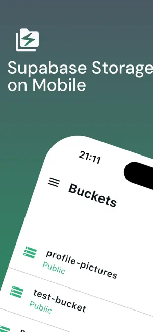Supabuckt: Supabase Storage screenshot 1