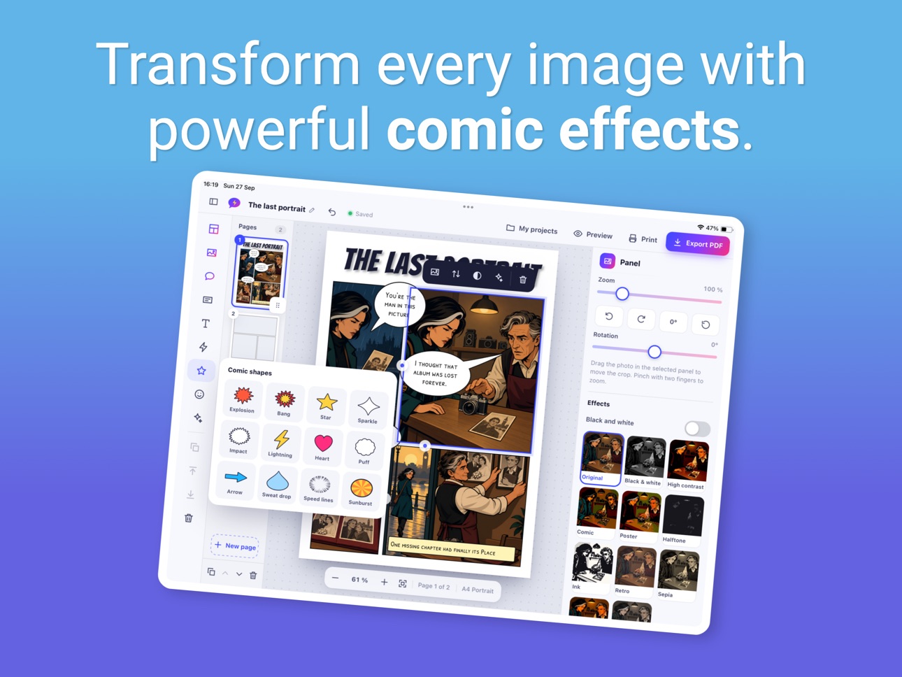 Screenshot 7 of StoryPanels: Comic Maker