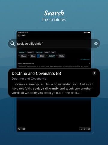Gospel Library iPad screenshot