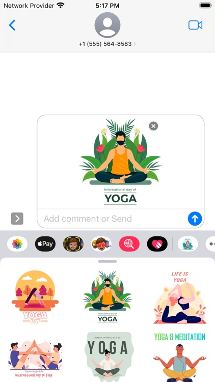 Yoga Day Stickers - WASticker