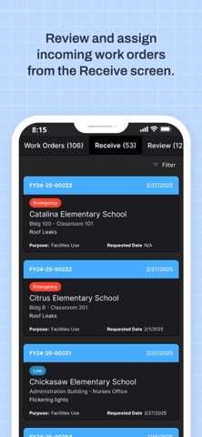 Facilitron Works iPhone screenshot