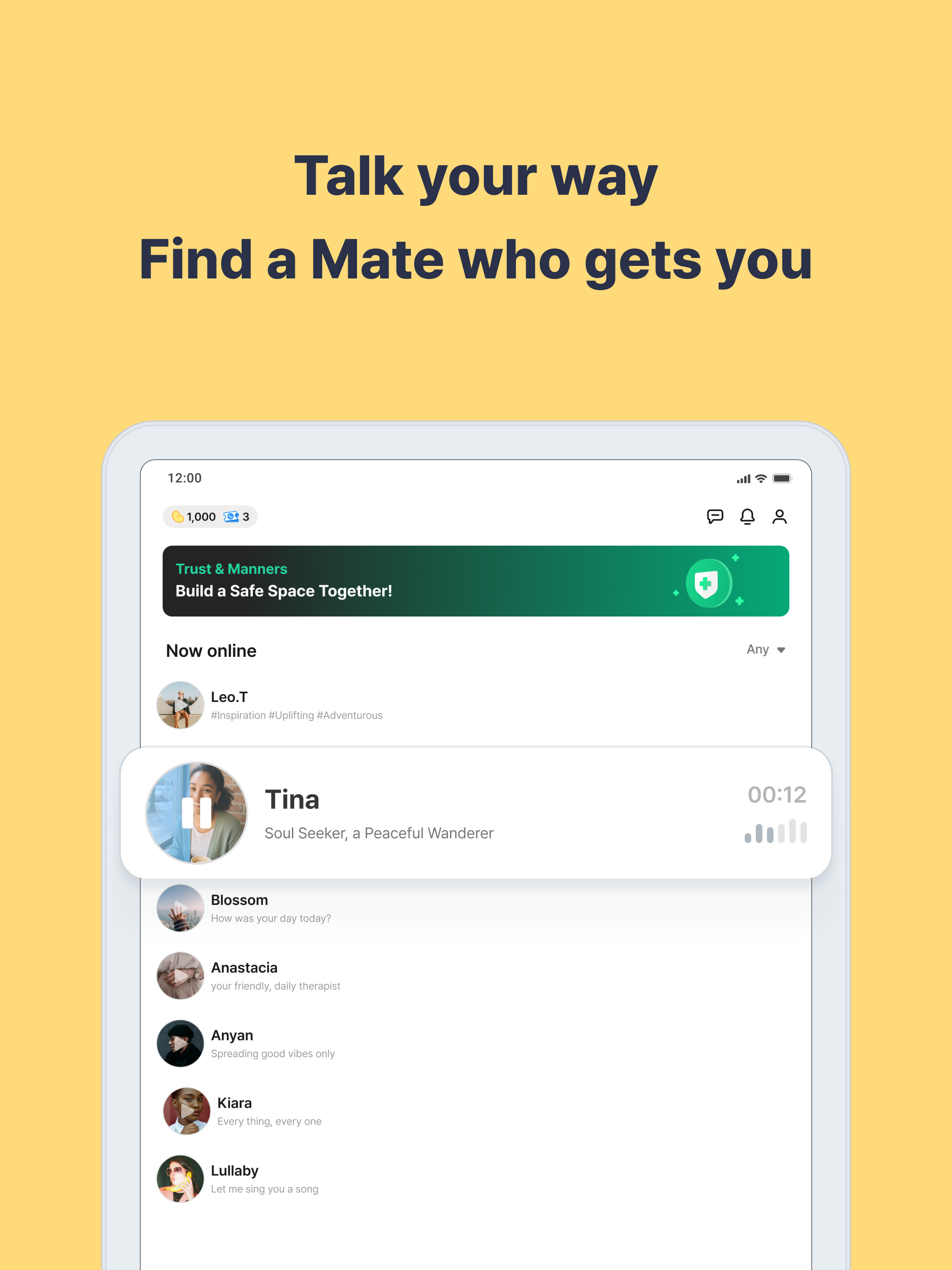 Hug - 1:1 Voice That Cares