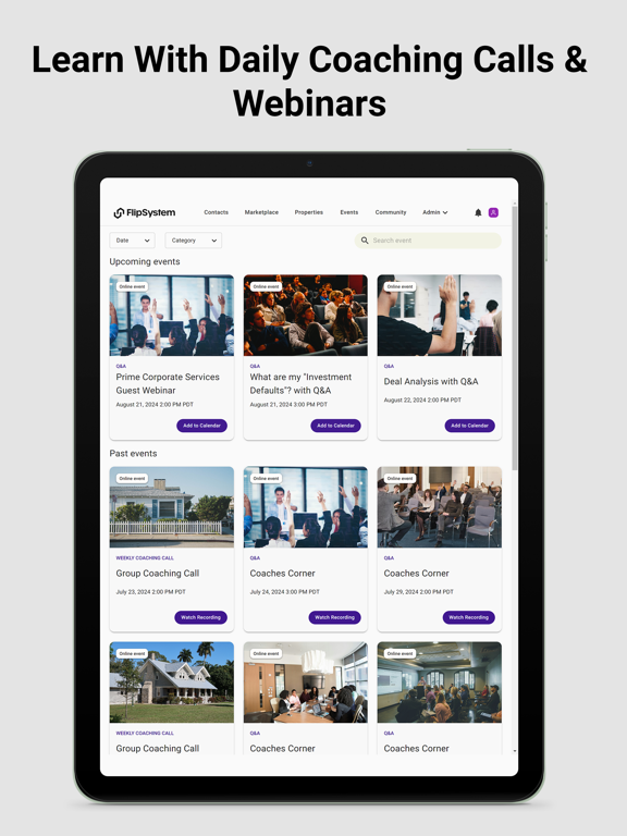 FlipSystem Portal iPad screenshot 3 - Business app