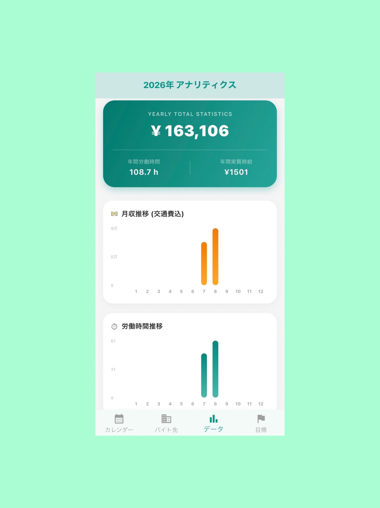 Screenshot 5 of バイタル - バイトのシフト・給料管理