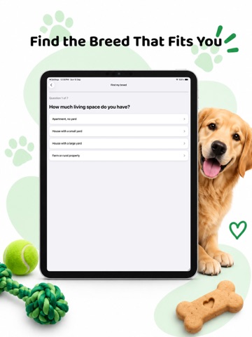 PawMatch:Find Your Perfect Dog iPad screenshot
