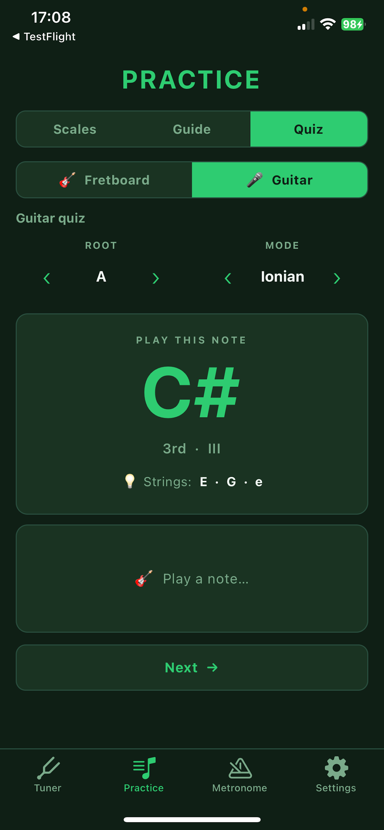 Guitar Tuner and Practice screenshot 6