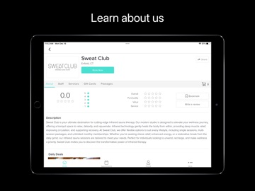 Sweat Club Studios iPad screenshot