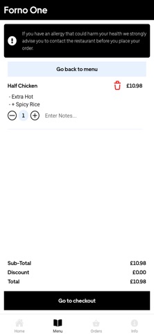 Forno One L7 iPhone screenshot