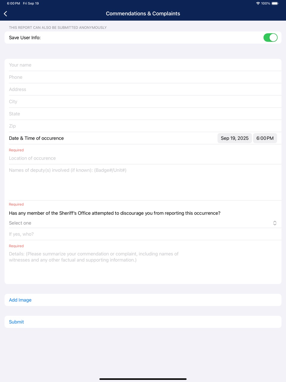 iPad screenshot