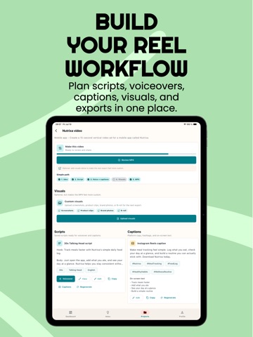 ReelPilot iPad screenshot
