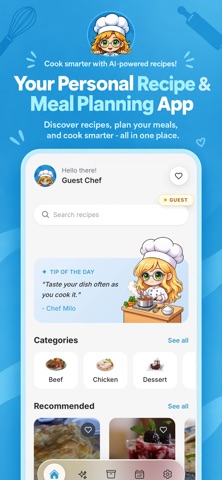 ChefMate: AI kitchen companion のスクリーンショット