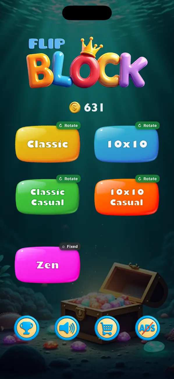Screenshot #1 pour Flip Block: Wood Jewel Puzzle