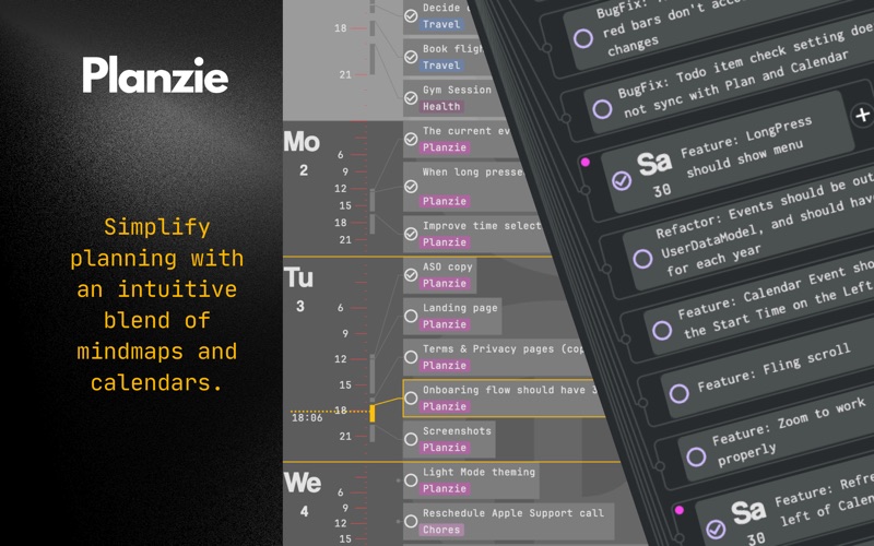 Planzie - Week Planner iPhone screenshot