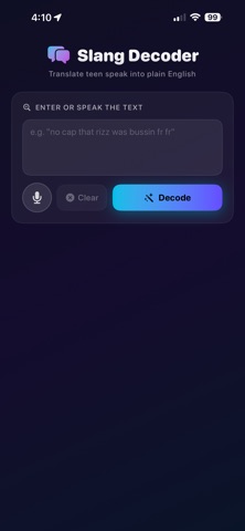 SlangDecoder iPhone screenshot