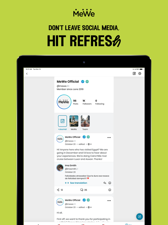 Screenshot #4 pour MeWe: The Safe Network
