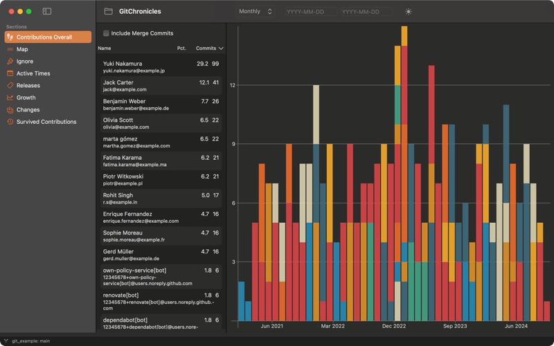 GitChronicles screenshot