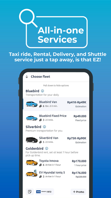 Screenshot #3 pour MyBluebird Taxi & Car Rental