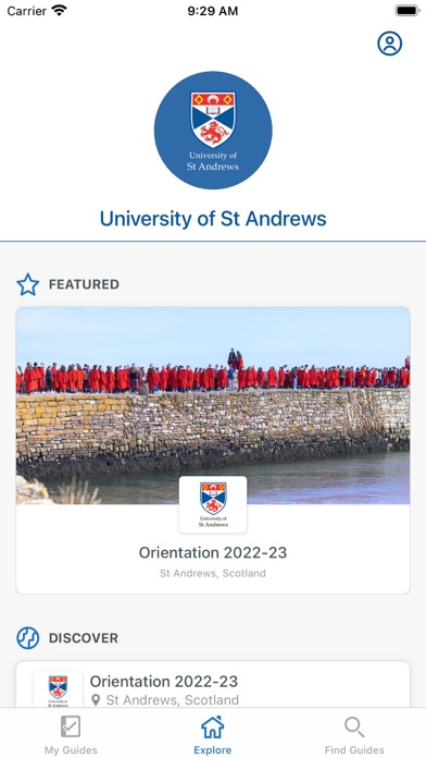 University of St Andrews Screenshot