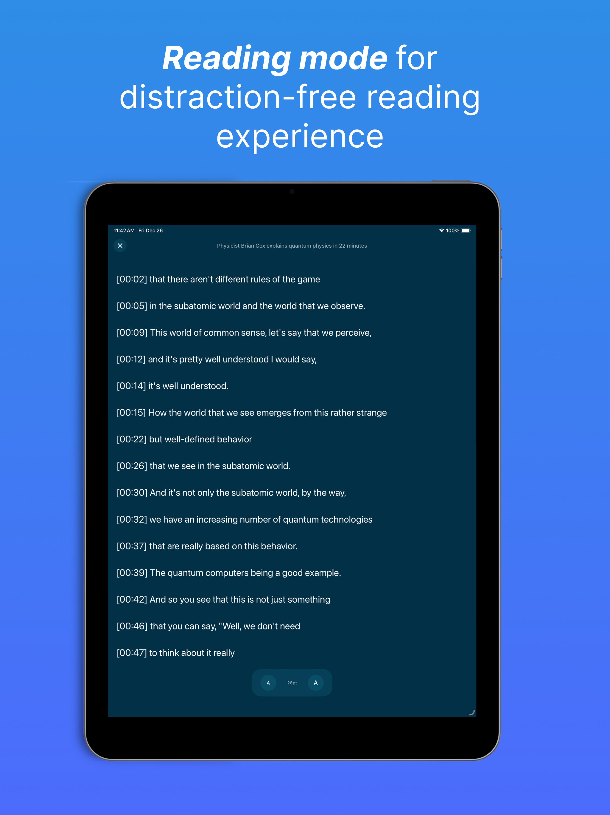 Transcribe Audio to Text VOXI