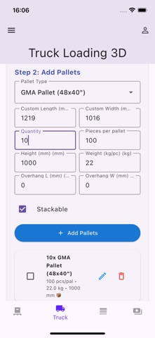 Pallet Loading Calculator Screenshot 7 of 10