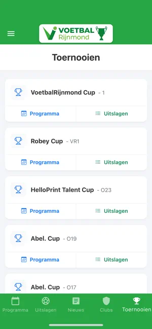 VoetbalRijnmond Cup screenshot 2