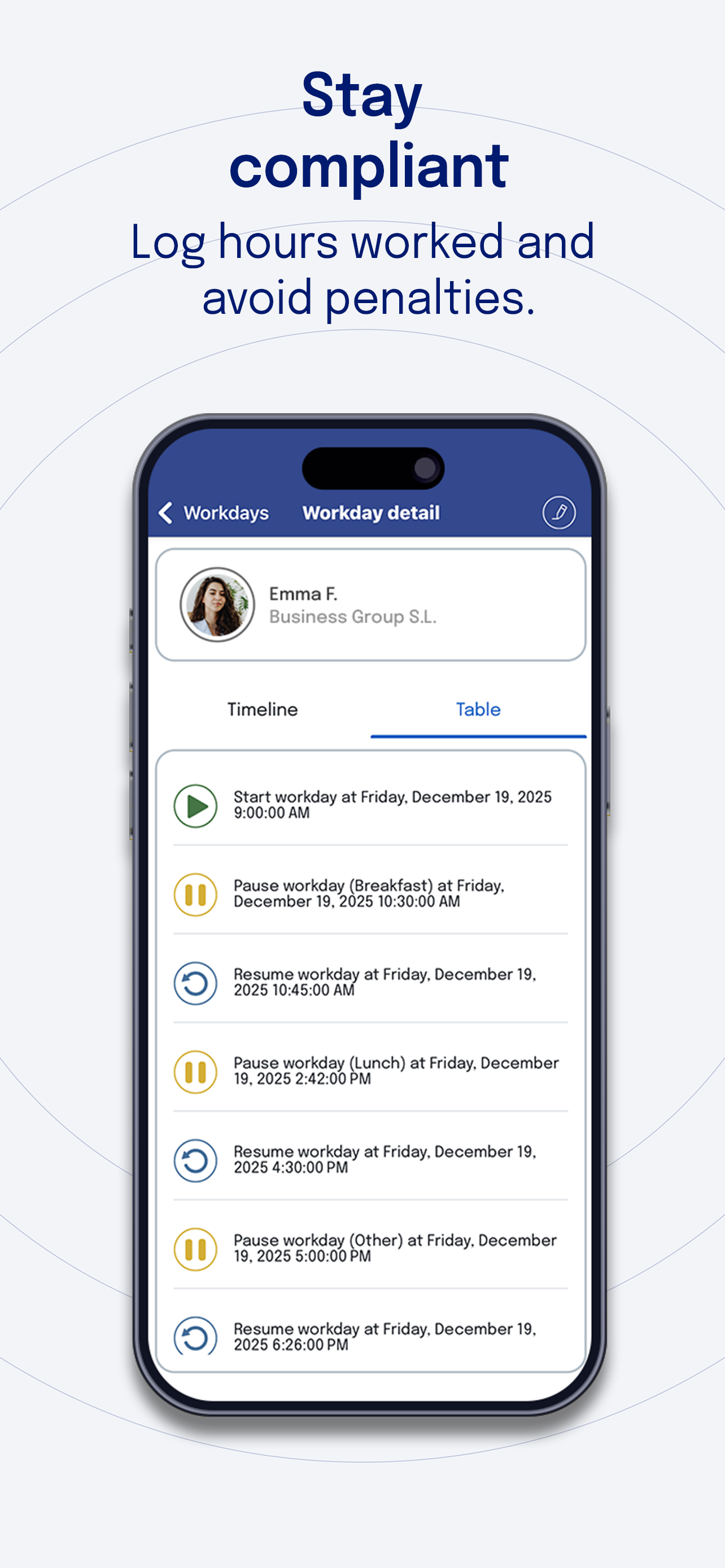 Bixpe Worktime Tracking screenshot 3