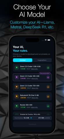 Local LLM: Private Secure Chat iPhone screenshot